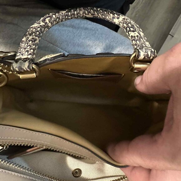 Coach Rogue Bag 25 In Colorblock With Tea Rose And Snakeskin Detail C8511 - Picture 10 of 12